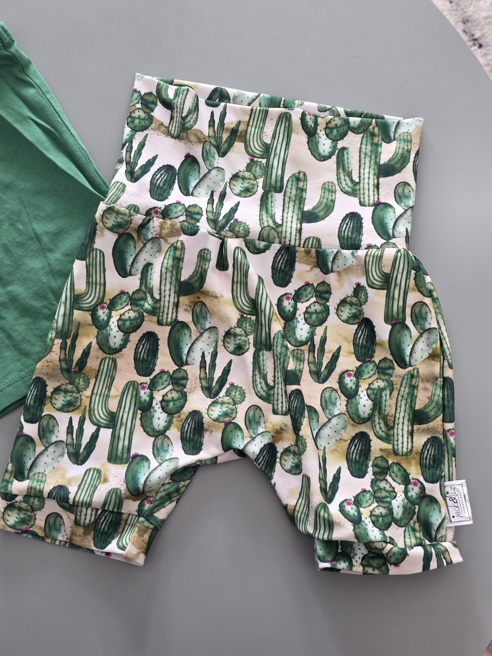 Cactus Print Kids Shorts Et Camisole Vert - Green 2 Pour 1. Neuf